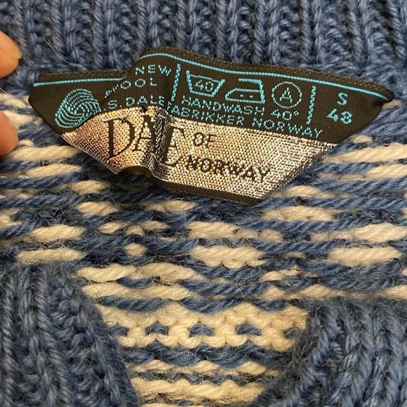 Dale of Norway cardigan Sweater Nordic Blue size small - Picture 4 of 9